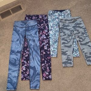 Athleta Girl’s leggings, size M (4pairs)